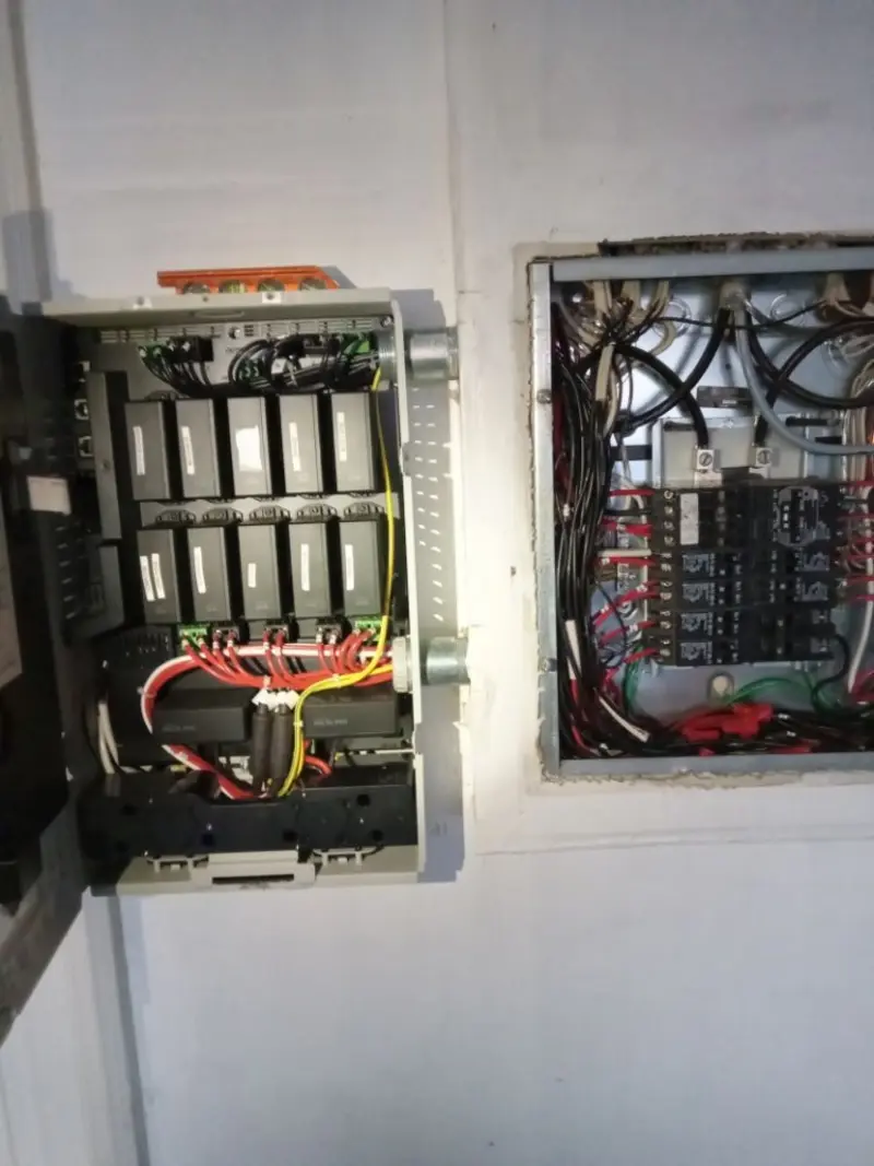Electrical panel upgrade completed for Security Camera Wiring in Troutman